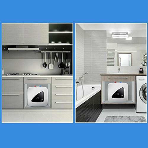 1500W 110V 6L Mini Instant Boiler Electric Tankless Hot Water Heater Digtal Dispaly For Shower Kitchen Bathroom + White Mini Heater 30℃-65℃ Usa Stock #TOP5