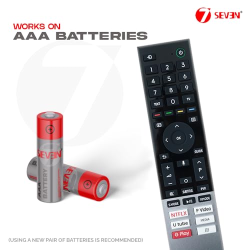 Image of 7SEVEN Compatible with Toshiba Tv Remote Original C350MP Series Google Television Suitable for 43C350MP 50C350MP 55C350MP 65M550LP 75C350MP Smart 4K Model's Voice Command - Pairing Must!