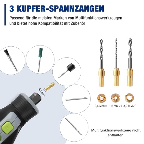 WORKPRO 476-Piece Rotary Tool Accessory Kit, Rotary Tool Bits for Easy Cutting, Grinding, Sanding, Polishing, Cleaning, Drilling, Carving and Engraving