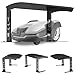 Robotic Lawn Mower Garage - Premium All-Metal Steel Shelter - 70x55x41cm Universal Fit for Leading Brands - Weatherproof Electrophoretic Black Finish - Garden Mower House Protection
