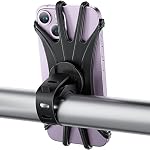 VUP Bike Phone Mount, Universal Bike Cell Phone Holder, 360° Rotatable, Silicone Bicycle Phone Mount Compatible with iPhone 17/16/15/14/13/Pro Max/Pro/mini, 4.0''~6.7'' Cellphones