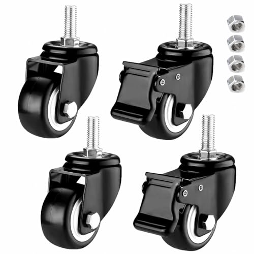 �u���[�L�t����]�Ƌ�L���X�^�[�A���^�S���A���L���X�^�[4�Z�b�g�A�l�W�t���É���]���[�^�[�A�X�N�����[�ցA��Ԃ�Ƌ�ɍœK,2Nobrakes+2Brakes-50mm/M8x15mm