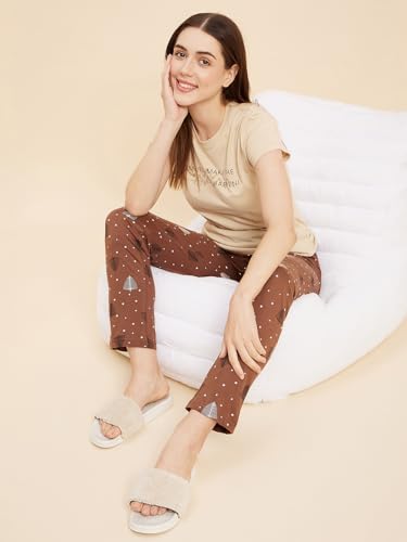 Image of Sweet Dreams Women Printed Pyjama Set