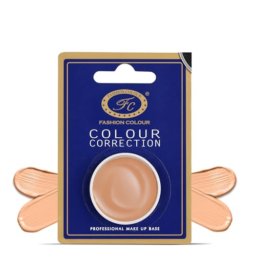 Image of FASHION COLOUR Colour Correction Professional Makeup Base | Full coverage Concealer | Face Makeup | Corrector For Under Eye Dark Circles, Acne & Blemishes | Matte Finish | 3g | FS38