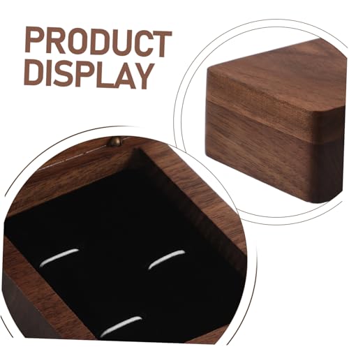 Caja de madera para gemelos y clips de corbata para regalo de cumpleaños masculino 4
