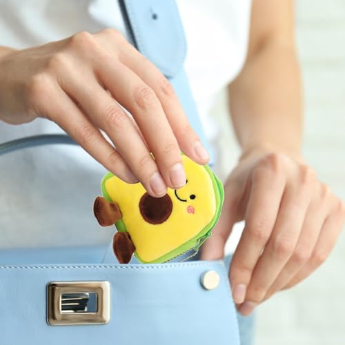 Coin Purse - Plush Coin-s Purse | Fruit Shape Change Wallet | Wallets In Avocado Shape | Interesting Purses-wallet With Large Capacity |Portable Coiin Pouches For Change Coin Cards Keys Lipstick Balm4
