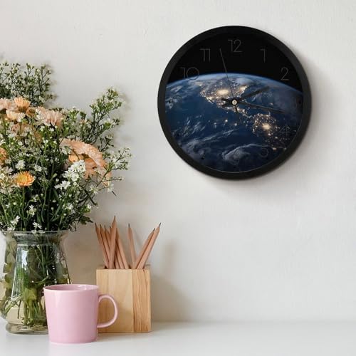Horloge murale silencieuse sans tic-tac grand cadran imprimé