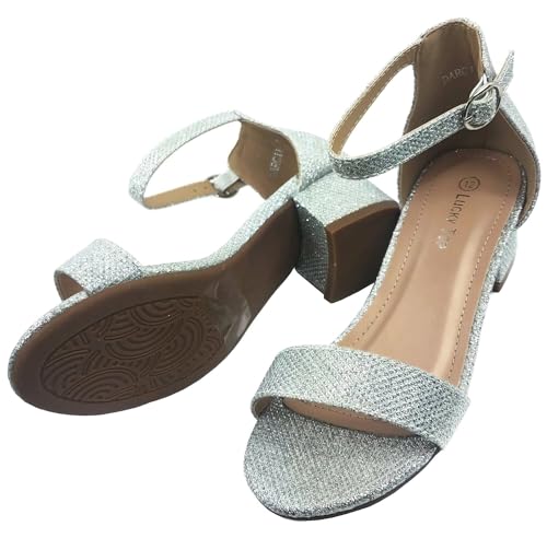 Image of Lucky Top Girls Dress Sandal Low Heel Ankle Strap