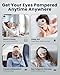 Heated Eye Mask - Cordless Eye Mask for Dry Eyes, FSA - HSA Eligible, Eye Relief, Improved Sleep, Washable Eye Heating pad for Travel and with Replaceable Shell (Gray)