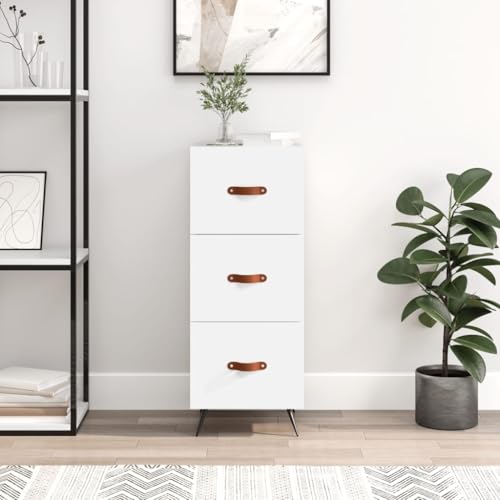 Cómoda de madera con 3 cajones y acabados minimalistas premium 3