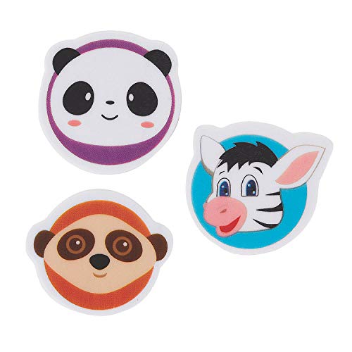 Fun Express Cute Animals ERASERS - Stationery - 24 Pieces