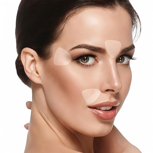 BLUMBODY Face, Forehead Wrinkle Patches – Mini Anti-Wrinkle Facial Patches for Eyes, Mouth, Forehead – Triangle Non-Silicone Face Tape for Elevens, Crows Feet and Fine Lines – 160 Facial Patches