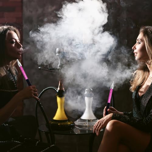 2 PCS Hookah Ice Mouth Tip Hose Rainbow Shisha Hookah Pipe Hose Hookah Shisha Pipe for Hookah Accessories (Purple) - Image 5