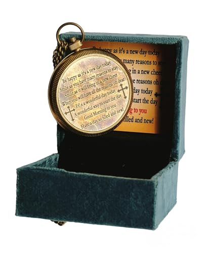 Brújula colgante personalizada de latón con llavero miniatura 3