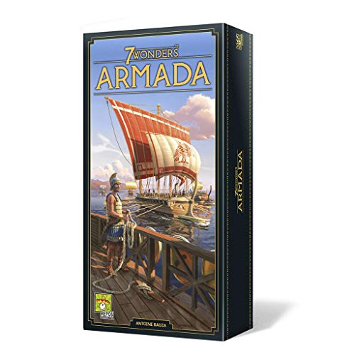 Asmodee 7 Wonders Armada Expansión, Juego de Civilizaciones Ganador de Varios Premios, Juego de Mesa a Partir de 10 Años, de 3 a 7 Jugadores, Nueva Edición, 30 Minutos por Partida, Español