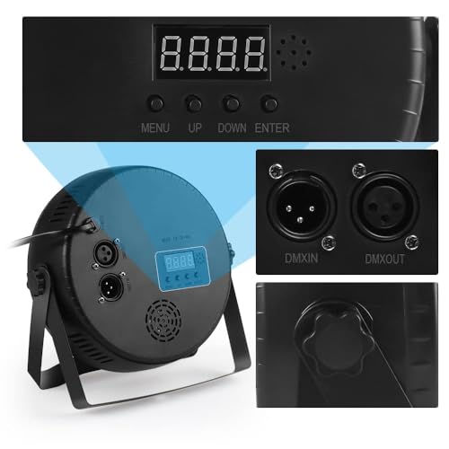 Miniatura 5 de Focos Led 36w Foco Rgb Luz Colorida Con Control Dmx Y Mando, Luces De Fiesta, Discoteca, Conciertos Y Celebraciones - 4 Piezas