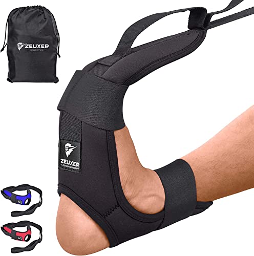 ZEUXER Ceinture D'étirement de Yoga Sangle d'Etirement Strap Yoga Ligament Stretching Belts d'entraînement Sangle Lite Yoga Elastique Bande Premium pour Le Ballet la Danse Musculation, Homme et Femme Cover