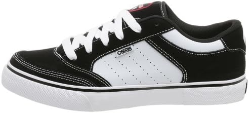 Osiris Men's Cleaver Sneaker,Black/White/Red,9 M | Image 4