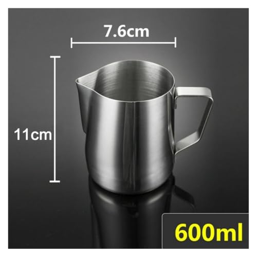 Jarra de leche para espuma artesanal en tus desayunos con café de 600ml 6