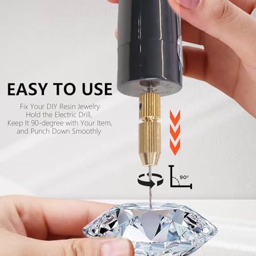 Mini Bohrmaschine,5V Tragbare Elektrische Bohrmaschinen,0,7-1,2 mm Tragbarer USB Wiederaufladbare Mini-Bohrer mit Bohrern und Schraubenschlüssel,für DIY Kunsthandwerk aus Harz,Schmuckherstellung