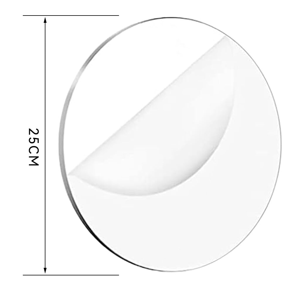 Gsrhzd Acrylic Discs, 5 PCS 25CM Clear Round Acrylic Circle Blanks Sheets 2MM Thick Transparent for Picture Frame, Painting - Image 2