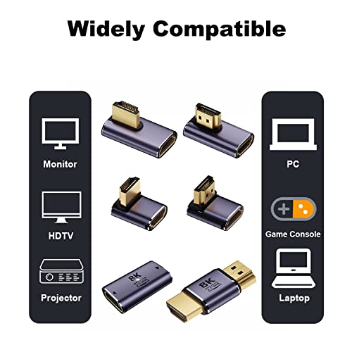 AreMe Adaptador HDMI 2.1 8K (Paquete 6 unidades) miniatura 5