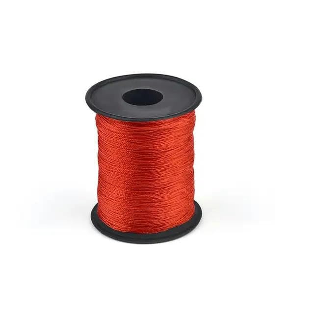 LYVQZPWLRLigne de Couture élastique avancée, Rouleau de 150 mètres de Fil ciré en Nylon de 0,25 mm for Couture et Artisanat du Cuir(Rosso)