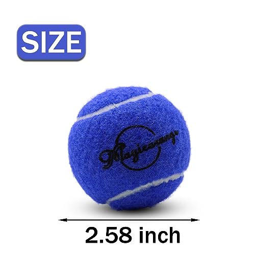 Image of Tennis Balls, Magicorange 30 Pack Advanced Training Tennis Balls Practice Balls, Pet Dog Playing Balls, Come with Bag for Easy Transport, Good for Beginner Training Ball (Dark Blue)