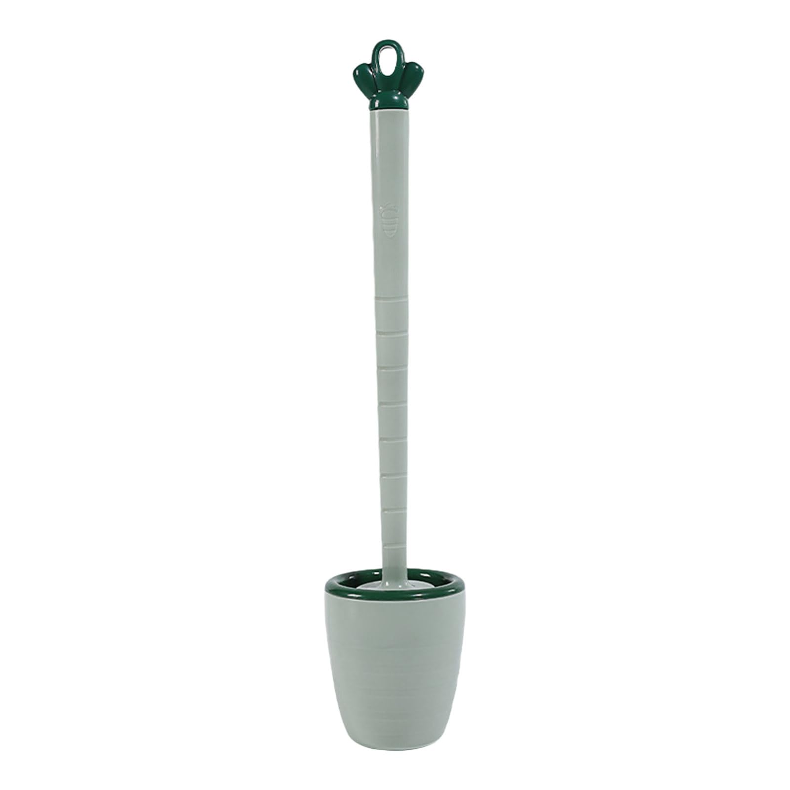 WEILWH Toilet Brush Lavatory Carrot Holder Set No Drill Innovative Bathroom Cleaning Cleaning
