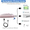 Wireless Mouse for MacBook Pro MacBook Air MacBook Laptop Mac iMac Desktop Computer Chromebook Win7/8/10/11 PC HP Dell Laptop 2.4 USB/USB C Mouse (Rose Gold) #5