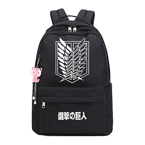 Anime Attack on Titan Shingeki no Kyojin mochila cosplay Bookbag Daypack portátil bolsa