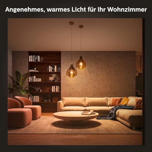 Philips Hue White Ambiance E27 3er Starter Set inkl. Smart Button, dimmbar, alle Weißschattierungen, steuerbar via App, kompatibel mit Amazon Alexa (Echo, Echo Dot) 2