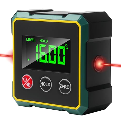 Rapporteur d'angle numérique, niveau à bulle numérique avec écran LCD, rapporteur d'angle numérique, rechargeable par USB, pour le travail du bois, la...