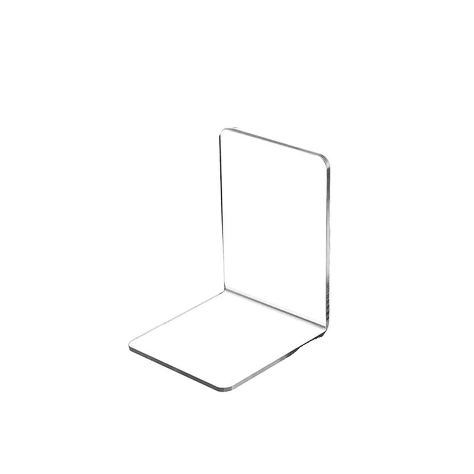 2Pcs Bookends Bookshelf Desktop Display Stands for Book