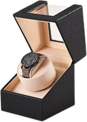 Vilom ワインディングマシーン ウォッチワインダー 自動巻き マブチモーター 静音設計 新型の腕 自動巻き上げ機、高級PU皮質 (F)