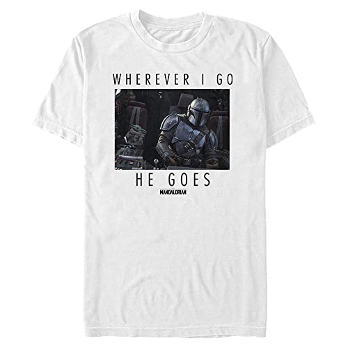T-Shirt Star Wars Mandalore Blanc 4XL Tall pour Homme Grande Taille