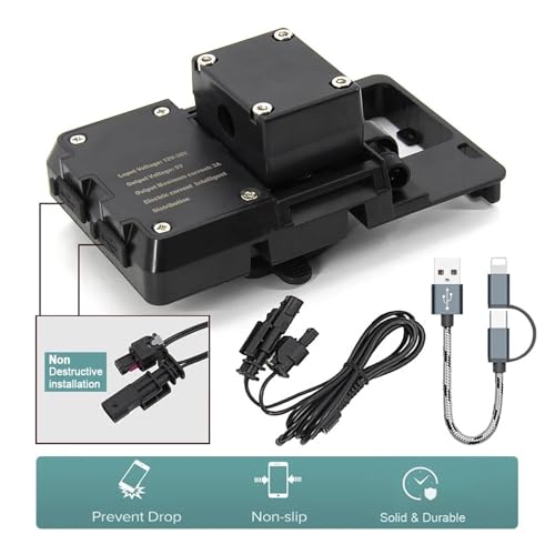 Support navigation moto BMW sans vibration avec prise de charge USB - 4