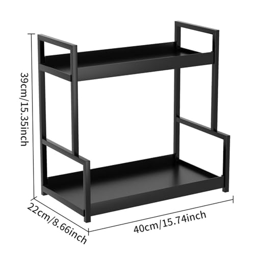 Etagère de rangement de bureau double niveau pour libérer l'espace
