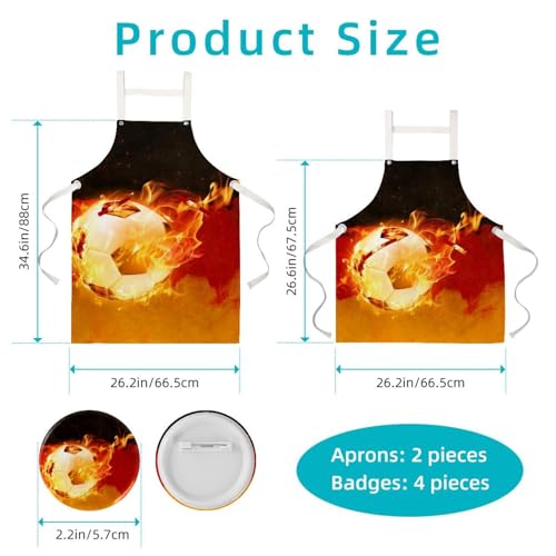 Tablier de cuisine multicolore pour protéger vos vêtements du nettoyage
