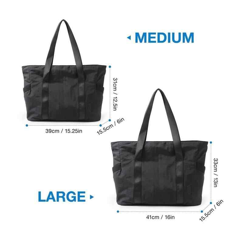 Women’s Travel Tote Bag Versatile Shoulder Gym Bag with Laptop Compartment and Yoga Strap2