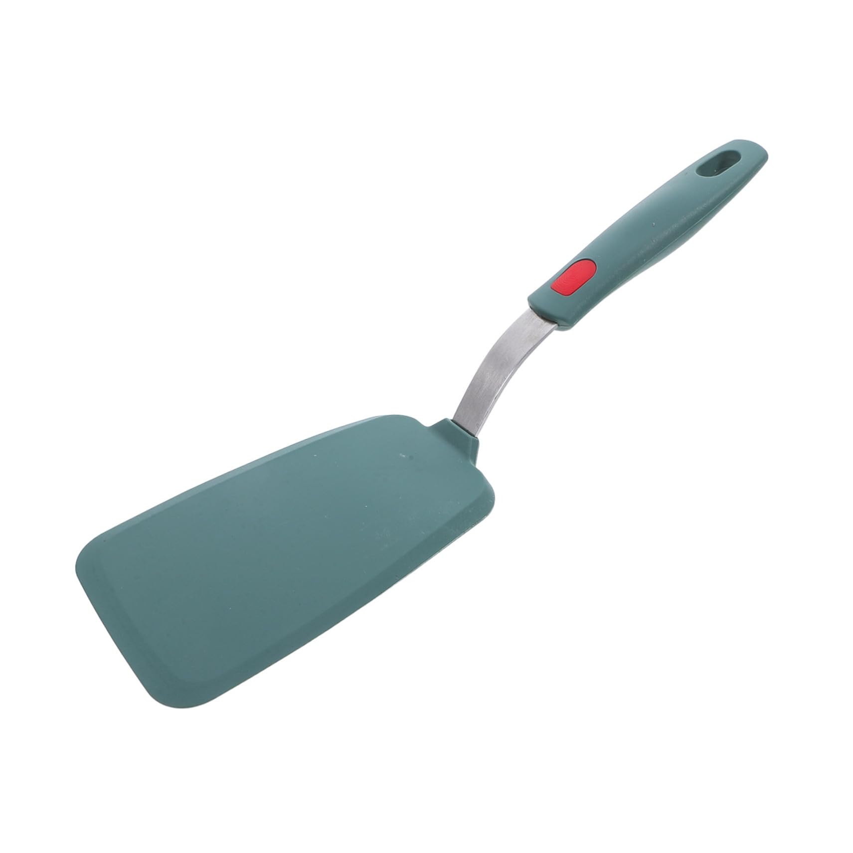 ABOOFAN 4 Stück Silikondünne Schaufel Spatel für Pfannkuchen Rührspatel Fischwender Spachtel Küchenflipper Utensil Wok Spatel Silikonspatel für die Küche Rostfreier Stahl Dunkelgrün