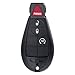 SCITOO Key Fob Keyless Entry 2009 2010 for Dodge for Challenger 3.5L, 2008 2009 2010 for Dodge for Charger 2.7L 05026196AD 05026347AD 56046639AA 56046639AB (2 PCS) 4 buttons 433Mhz