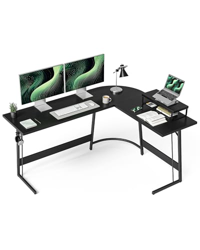 CubiCubi Gaming Tisch Eckschreibtisch 150 x 120 cm, Schreibtisch L Form für Gaming, Ecktisch...