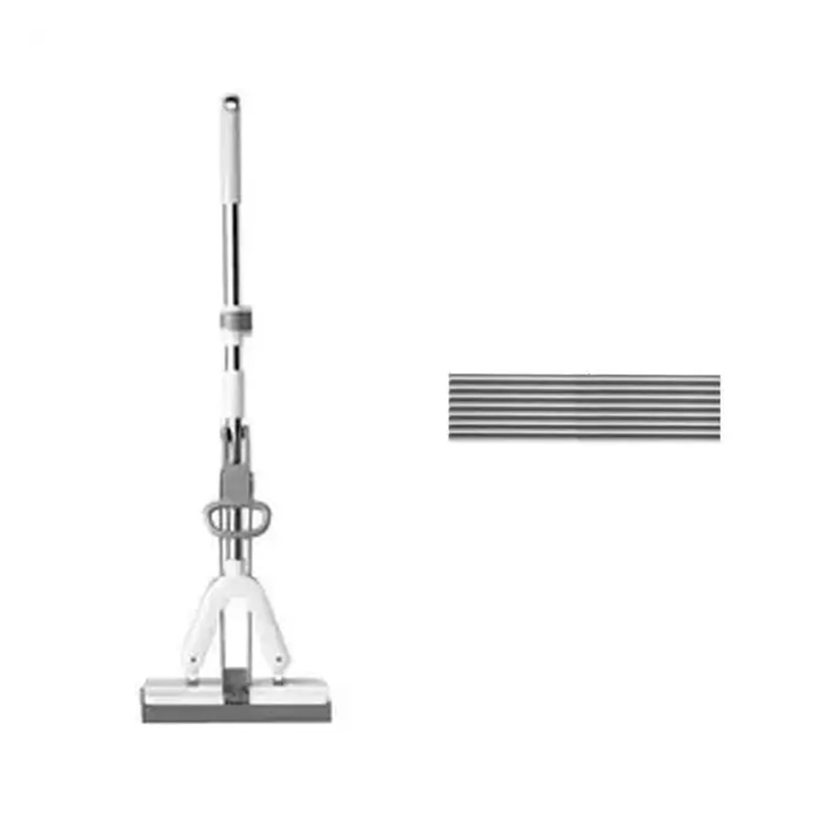 Trapeador de colodión autodrenante de presión, herramientas for pisos de madera, azulejos, paredes de baño, centrifugado de limpieza, herramienta for limpiar pisos, cocina y hogar.(1x mop 1x sponge)
