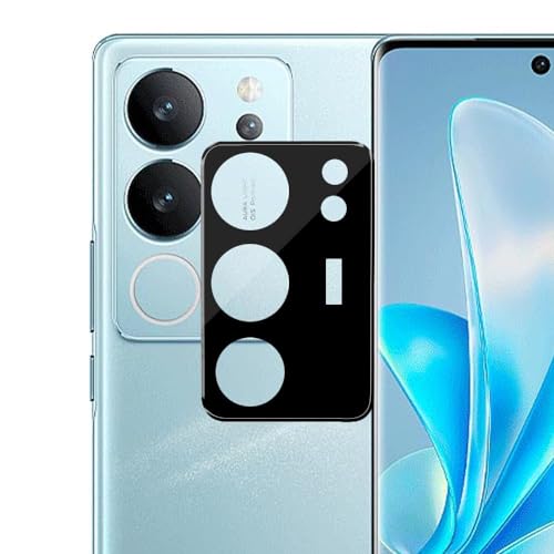 Image of ZARALA Glass Camera Lens Protector For Vivo V29 Pro[9H Hardness] [6D Lens Protector ] [Easy Installation] Black (Vivo V29)