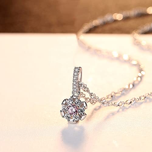 Bijoux pour femmes d'exception avec pendentif fleur en argent 925