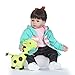Produktbild iCradle Reborn Dolls 24"/61cm Puppen Mädchen Kleinkind Weiche Silikon Vinyl 24" Realistische Reborn Baby Doll Magnetisch Mund