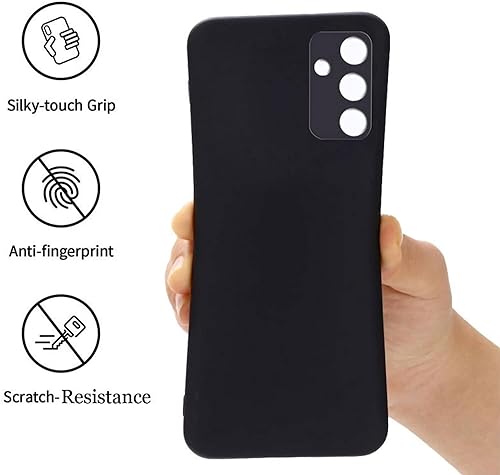 Image of A rtistque Liquid Silicone Back Cover Case for Samsung Galaxy F34 5G Shockproof TPU Soft Flexible with Camera Protection - Black