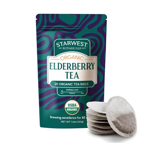 Starwest Botanicals Organic Elderberry Tea (20 Bags)