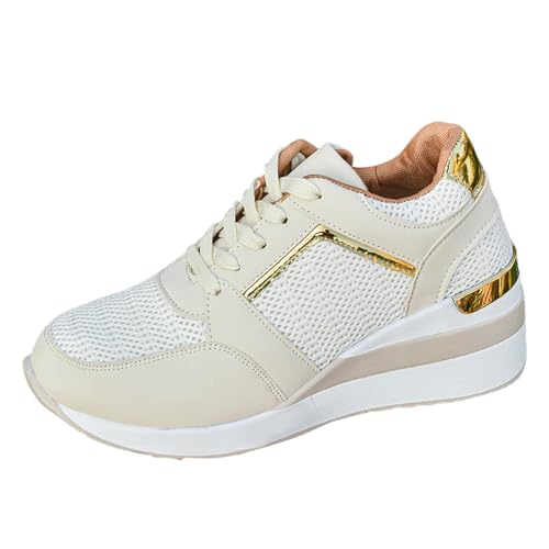 Design Elegante per la Stagione Primaverile：Queste sneakers donna eleganti uniscono stile e funzionalità. Il design raffinato le rende scarpe donna eleganti comode, perfette per essere indossate in primavera. Sono le scarpe primaverili donna ideali per un look fresco, dinamico e sempre a proprio agio.